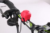 Ariko Elektronische fietsbel - fiets toeter - 130db - 5 geluiden - inclusief batterijen - Rood