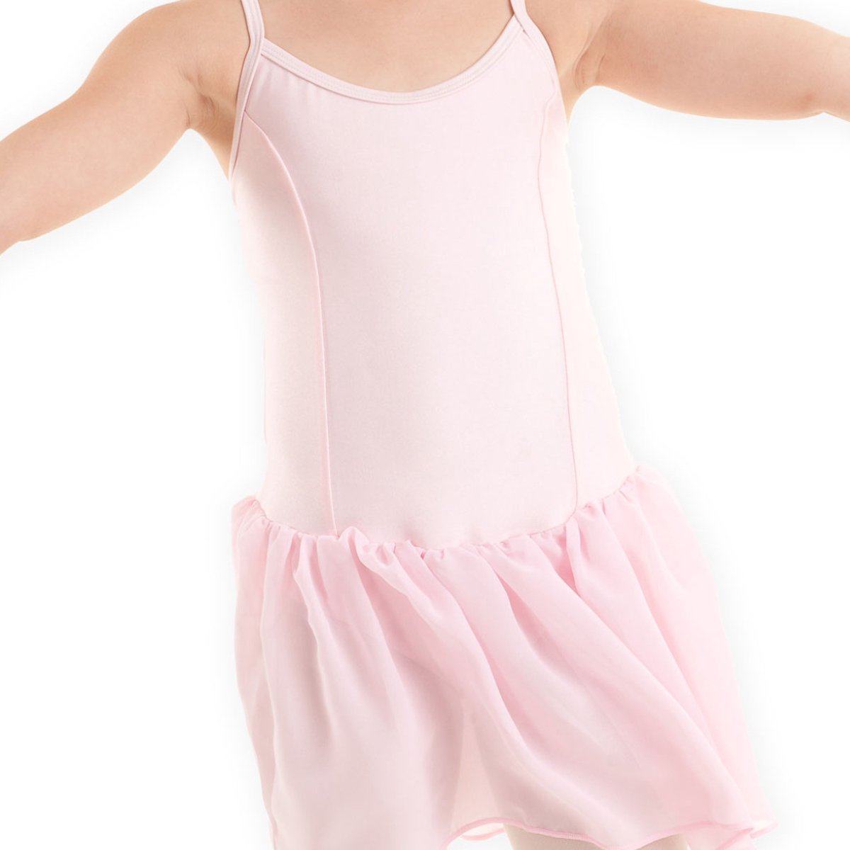 Dancer Dancewear® Balletpakje roze | Balletpak met rokje voor meisje | 