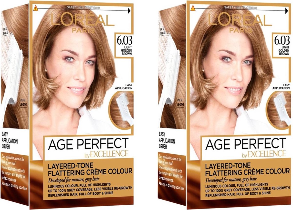 L’Oréal Paris Excellence Age Perfect 6.03 - 2 Stuks