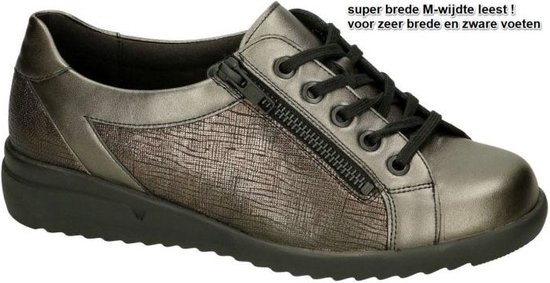 Solidus -Dames - grijs donker - sneakers - maat 37.5