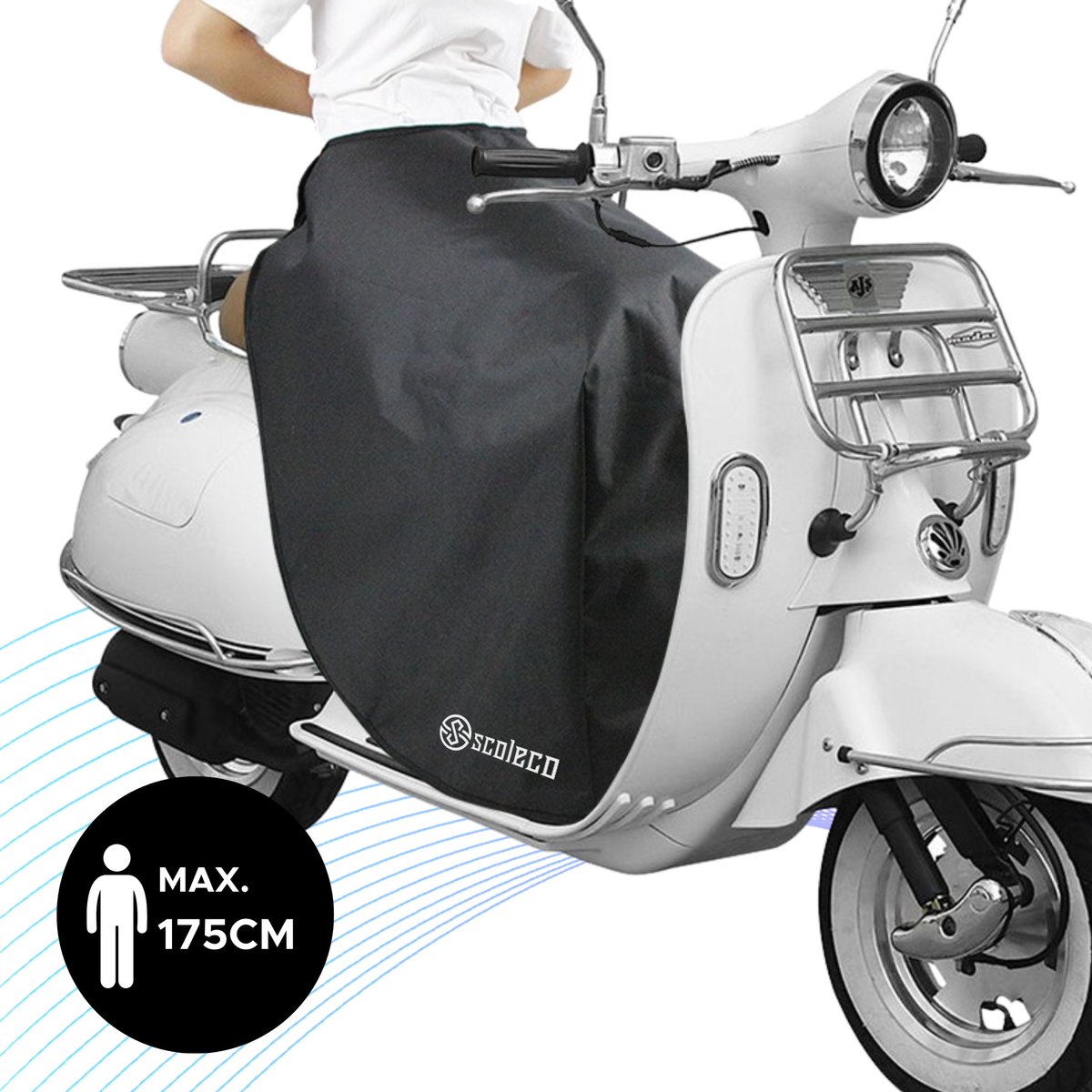 Scoleco® Beenkleed Scooter - Universeel - Wind en Waterdicht - Installatie om je Middel