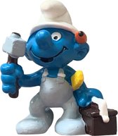 Knutselsmurf met gereedschapskist - Schleich - De smurfen - Monteur/ handige - 20171