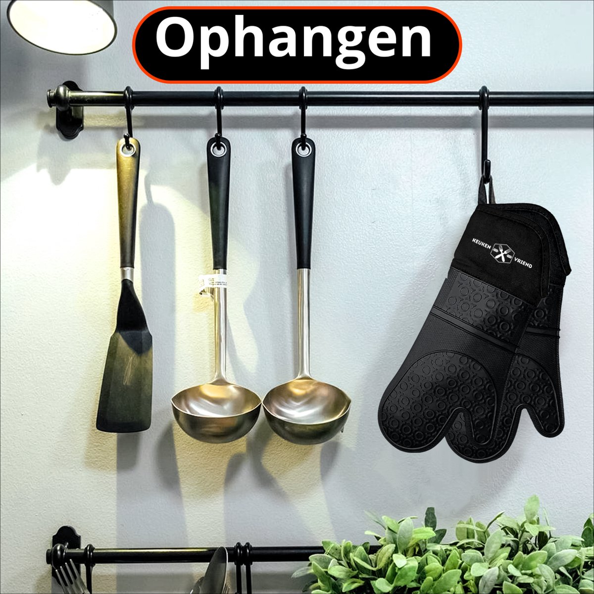 Westwood™ Siliconen Ovenwanten 2 Stuks Ovenhandschoenen Hittebestendig Tot 250 C En407 Gecertificeerd Zwart 591327934