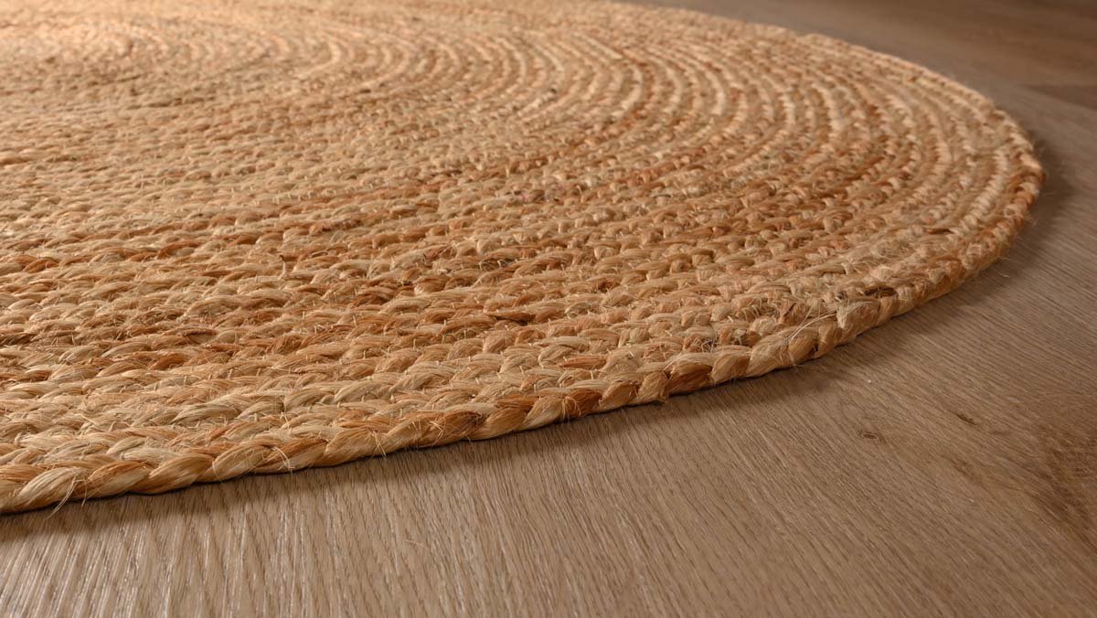 Tapis de jute carré - Boho & moi - naturel 250x250 cm