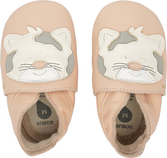 Bobux Soft Soles - Baby Slofjes Leer - Leopard Rose - Maat 18