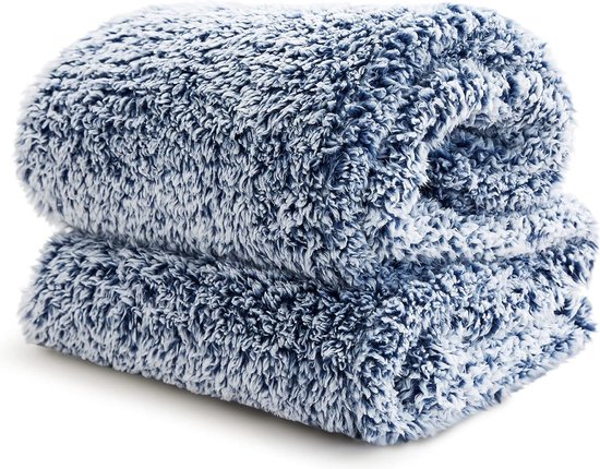 BEDSURE Deken voor de bank, knuffeldeken, roze, warme Sherpa