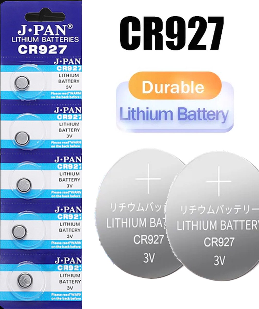 CR927 3V 30mAh Knoopcel batterij - Per 5 stuks