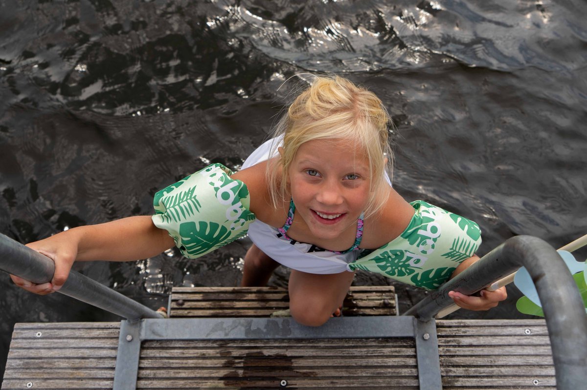 DOBBO Kyan de Koala - Puddle Jumper - Zwembandjes - Zwemvest - Zwemvleugels - voor Kind van 2 tot 6 jaar - 15 tot 30kg - Grijs — afbeelding 4