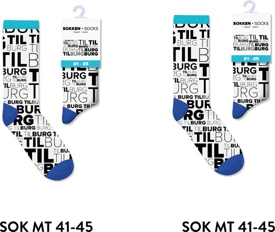 Tilburg sokken heren en dames - multipack 2 paar - cadeau voor man en vrouw