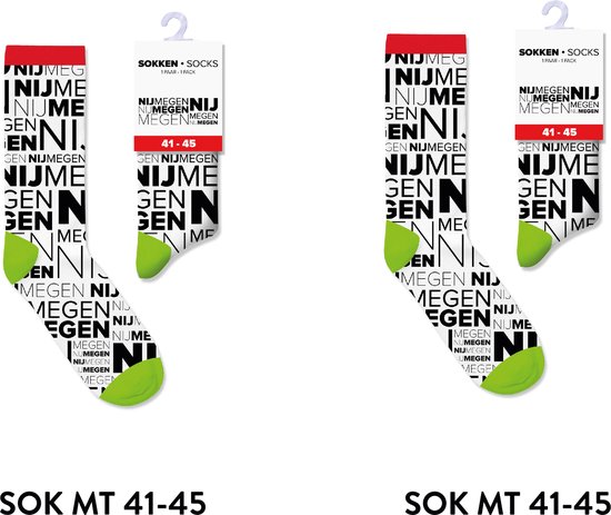 Nijmegen sokken heren en dames - multipack 2 paar - cadeau voor man en vrouw