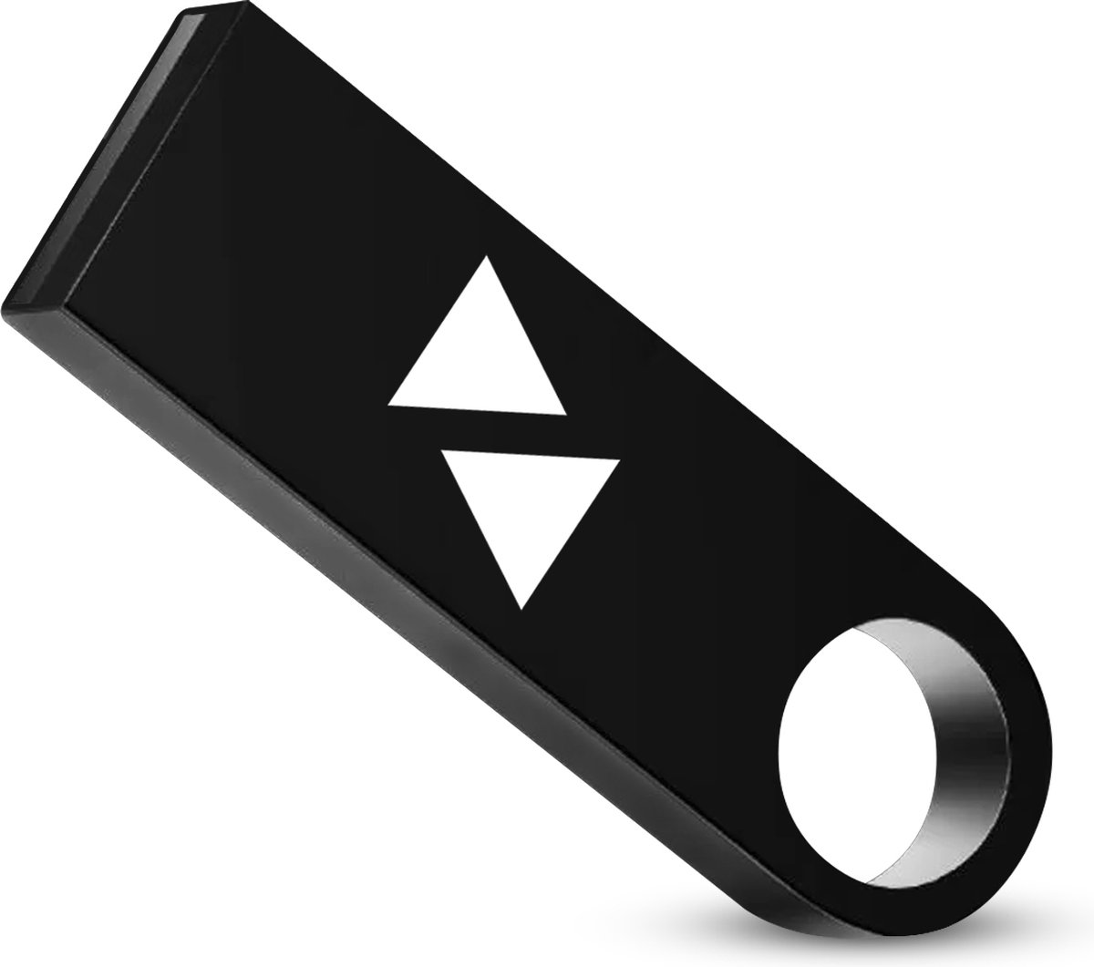 USB stick 3.0 Zwart Aluminium Stijl 128GB Grijs logo Hoge capaciteit voor bestanden en gegevens