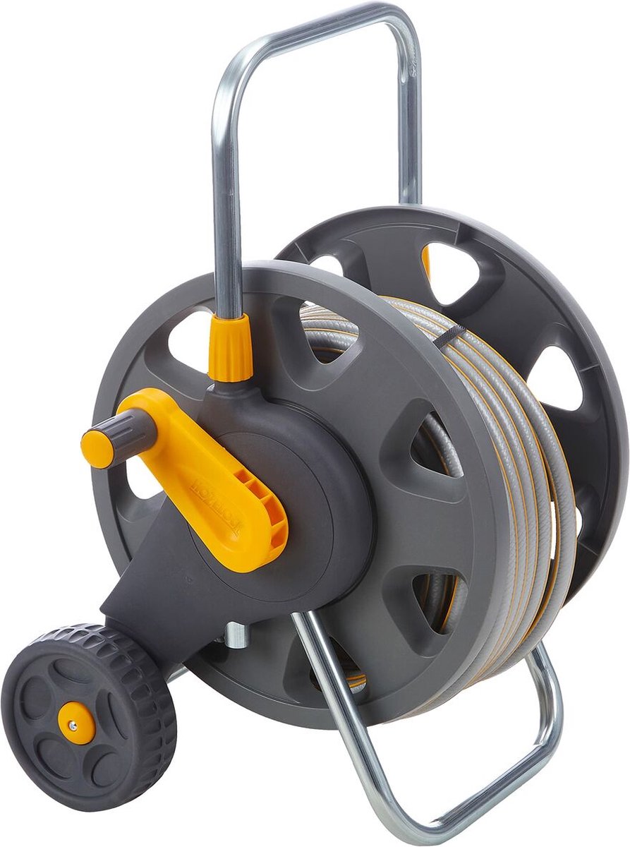 Hozelock Chariot dévidoir - avec 20 m/ Ø12.5 mm tuyau et kit de démarrage