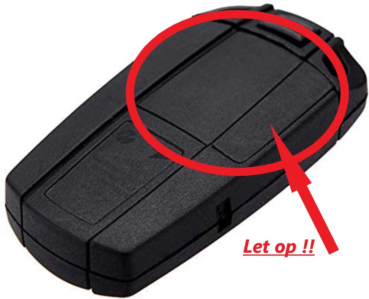 KingYH Autosleutelbehuizing, 2 stuks, met VL2020, oplaadbare batterij, 3 toetsen, afstandsbediening, sleutelbehuizing, reservesleutel, geschikt voor B-W-serie 1, 2, 3, 5, 6, X1, X5, E81, E82, E87, E88