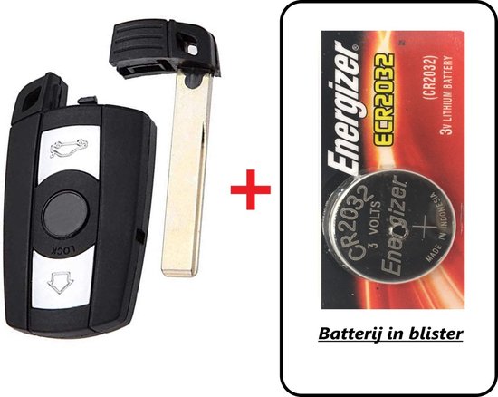 Autoleutel 3 knoppen + Batterij CR2032 geschikt voor Bmw sleutel / Bmw  autosleutel /... | bol.com