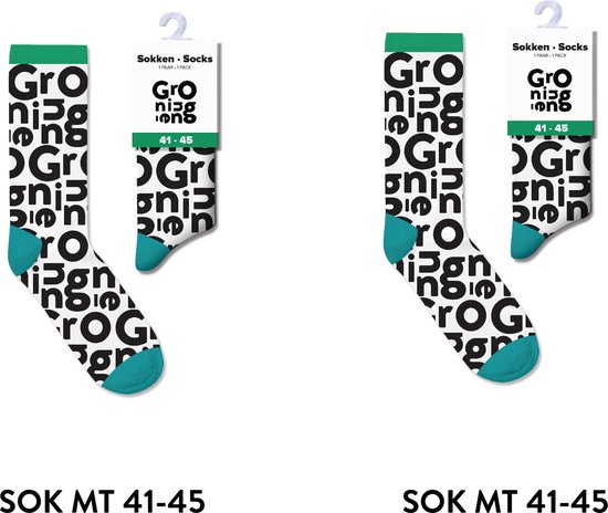 Groningen sokken heren en dames - multipack 2 paar - cadeau voor man en vrouw