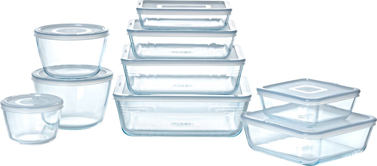 Pyrex - Cook & Freeze Schaal Vierkant met Deksel 20 x 20cm - Transparant — cadeau in Koken & Dineren - foto 4
