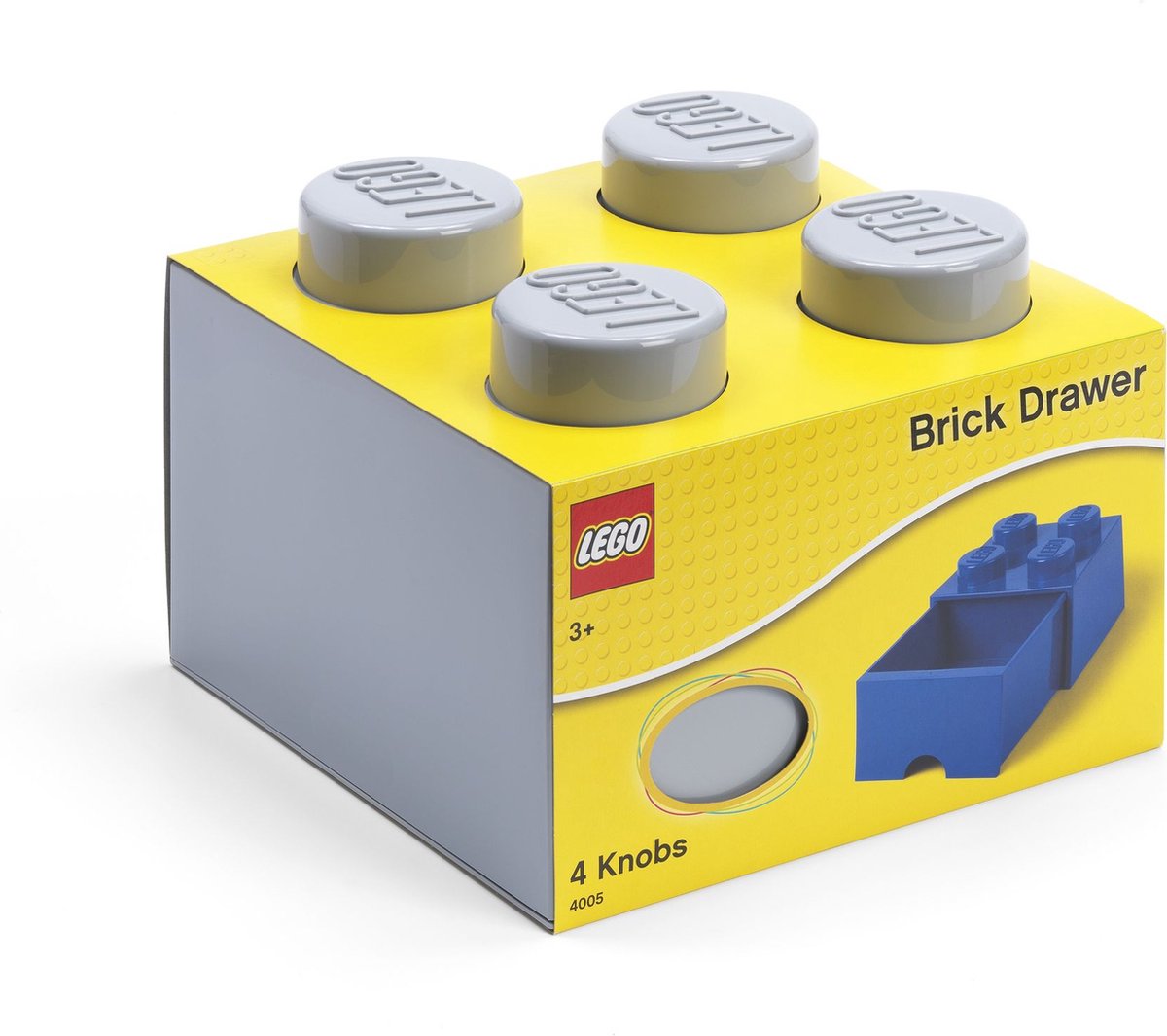 Room Copenhagen LEGO Storage Brick Drawer 4 Grijs opbergdoos thumbnail 3