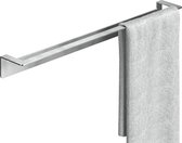 Handdoekhouder zonder boren, 60 cm, handdoekstang voor de badkamer, van roestvrij staal, zelfklevend