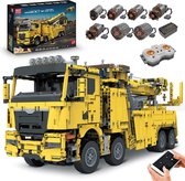 DW4Trading Bergingstruck Vrachtwagen Draadloos Bestuurbaar met 7 Motoren - 4883 Stuks - Compatibel met Grote Merken