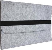 Shop4 - Étui MacBook Air 13 pouces (2010-2017) - Etui - Manchon en feutre de laine gris clair