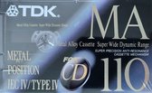 TDK MA 110 Metal Position IEC Type IV Cassettebandje