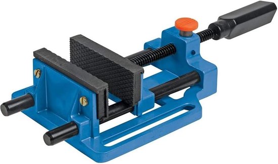 Etau de perçage à dégagement Quick , Blauw, Noir, 100 mm