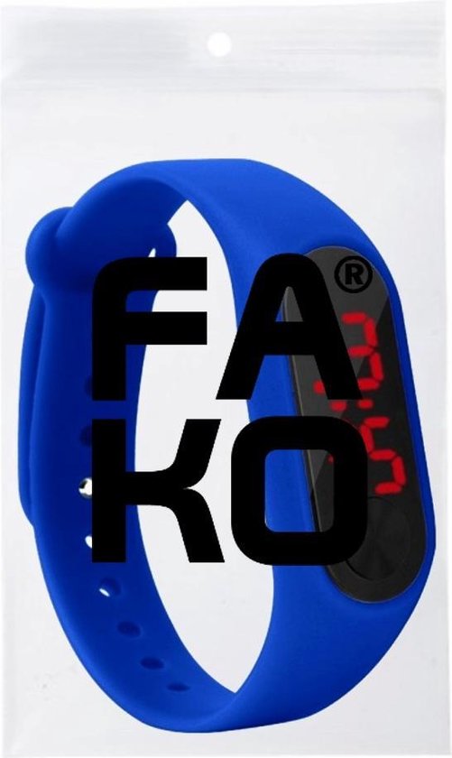 Fako® - Kinderhorloge - LED Digital Light - Donkerblauw - Fako®