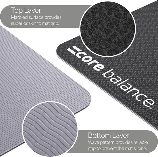 Sportmat antislip, yogamat, gymnastiekmat, voetmat, beddensprei 100% wol (wit, 50x70 cm