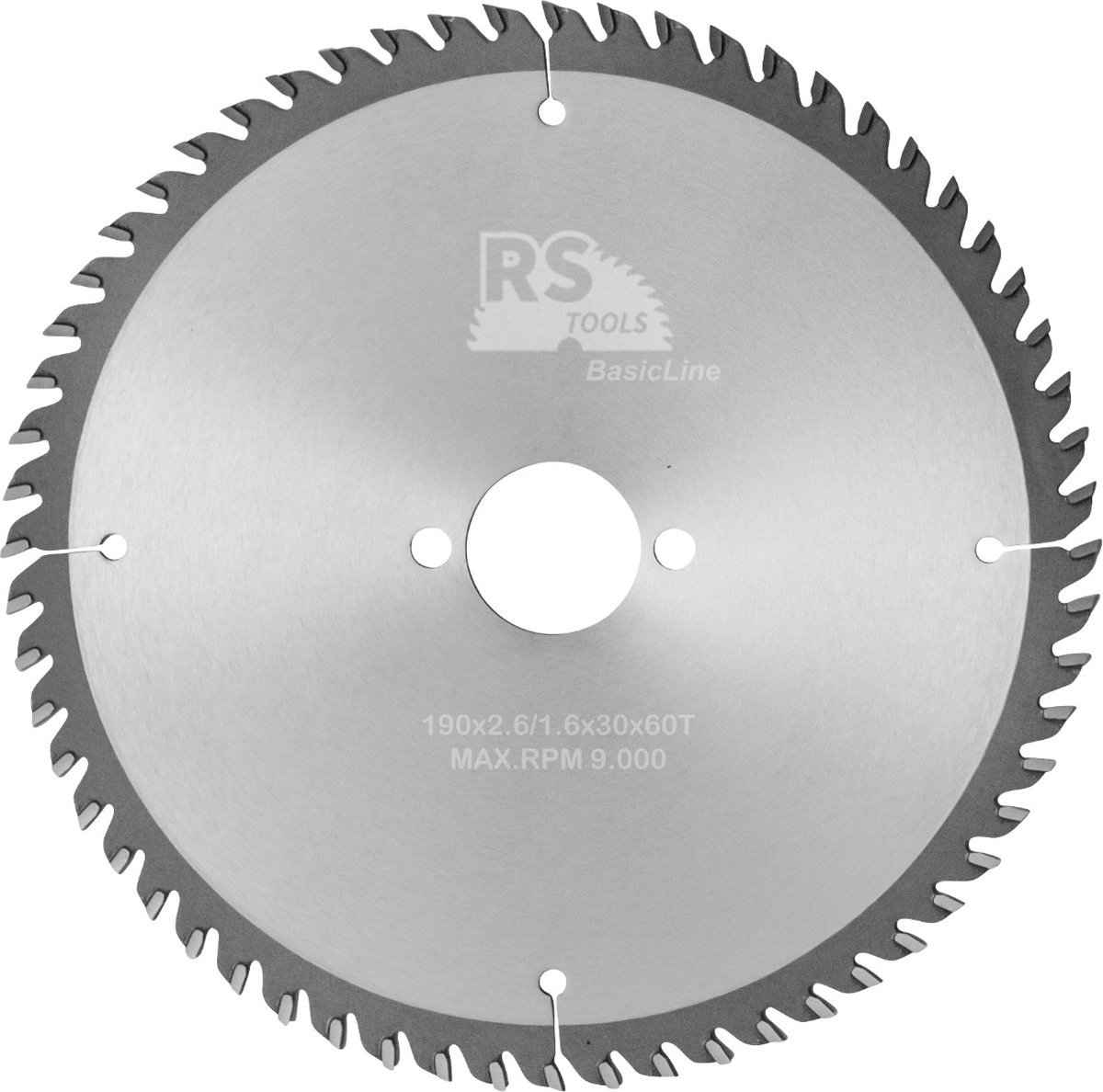RStools HM cirkelzaag BasicLine Ø190 x 2,6 x 30 mm T=60 wisseltand