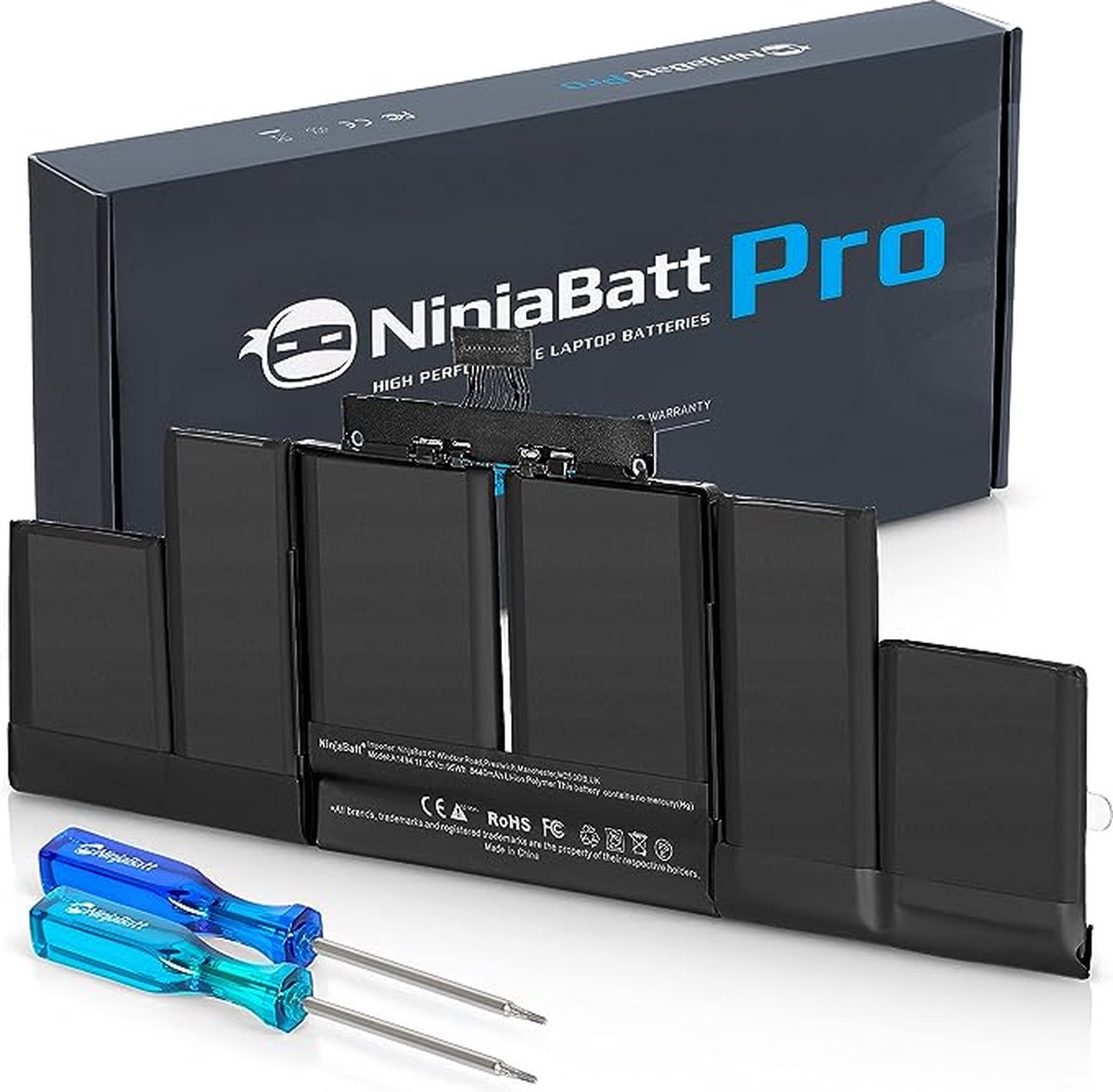 NinjaBatt - A1494 Batterij - Premium Kwaliteit Vervanging voor MacBook Pro