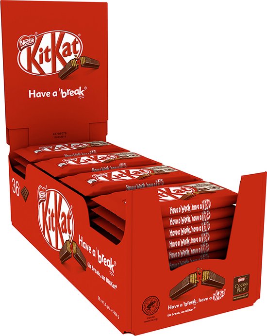 KITKAT Melkchocolade Single - 36 x 41.5 gram - Kitkat