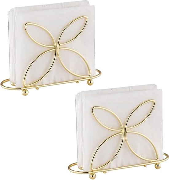 2 Pack Zilver Roestvrij Staal Servethouder,Minimalistische