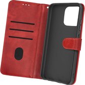 Geschikt voor Ulefone Note 16 Pro Foliohoes Video-standaardsfunctie Rood