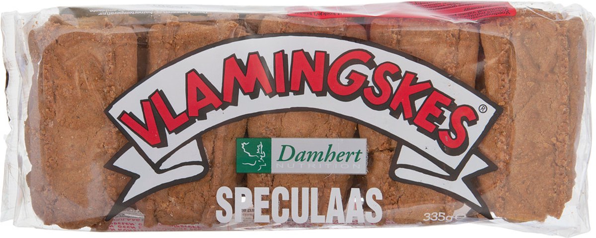 Goedkoopste Damhert Speculaas vlamingskes natriumarm 335 gram