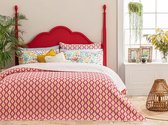 English Home dekbed zonder overtrek - Bedrukt dekbed - Wasbaar - 200x220 cm - Roze