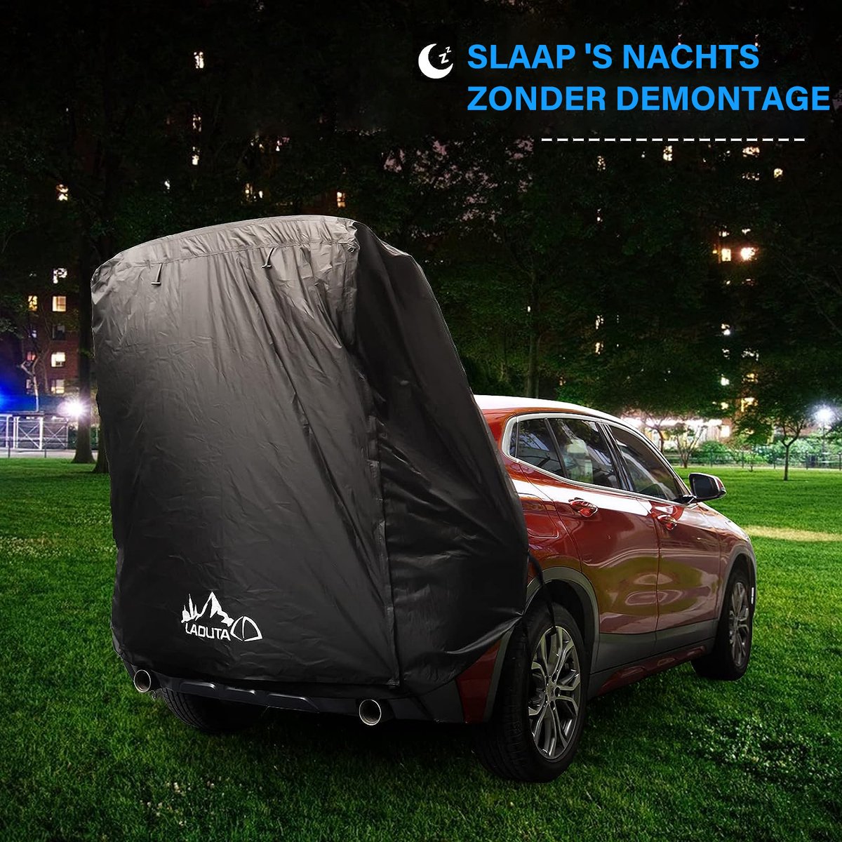 Achtertent voor auto, waterdicht, campingtent, achterkleptent met