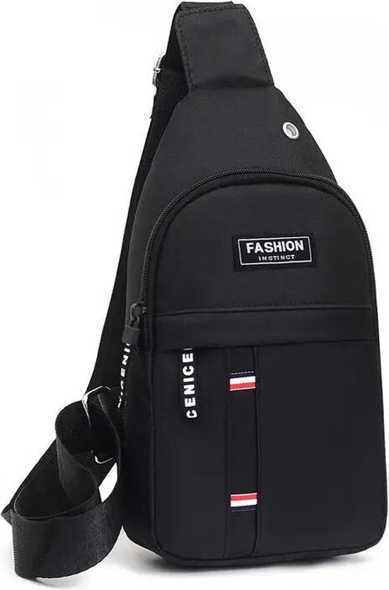 JASLEN - Crossbody Bag Heren, Schoudertas Dames, Schoudertas, Shoulder Bag Man, Shoulder Bag - Stijlvol en Veelzijdig, Zwart : JASLEN