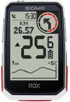 GPS Fietscomputer Sigma ROX 4.0 GPS met standaard stuurhouder - wit