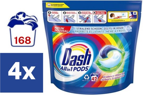 Dash Allin1 Pods Ocean Rest Wash Capsules - Value Pack 3 x 40 Lavages