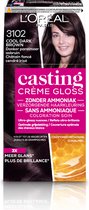 L’Oréal Paris Casting Crème Gloss 3102 Cool Dark Brown - Donker Parelmoer Asbruin - Haarverf