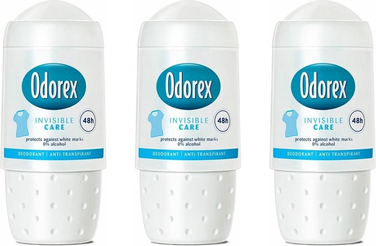 Goedkoopste Odorex Deo Roller - Invisible Care - 3 x 50 ml