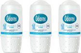Odorex Déo Roller - Soin Invisible - 3 x 50 ml