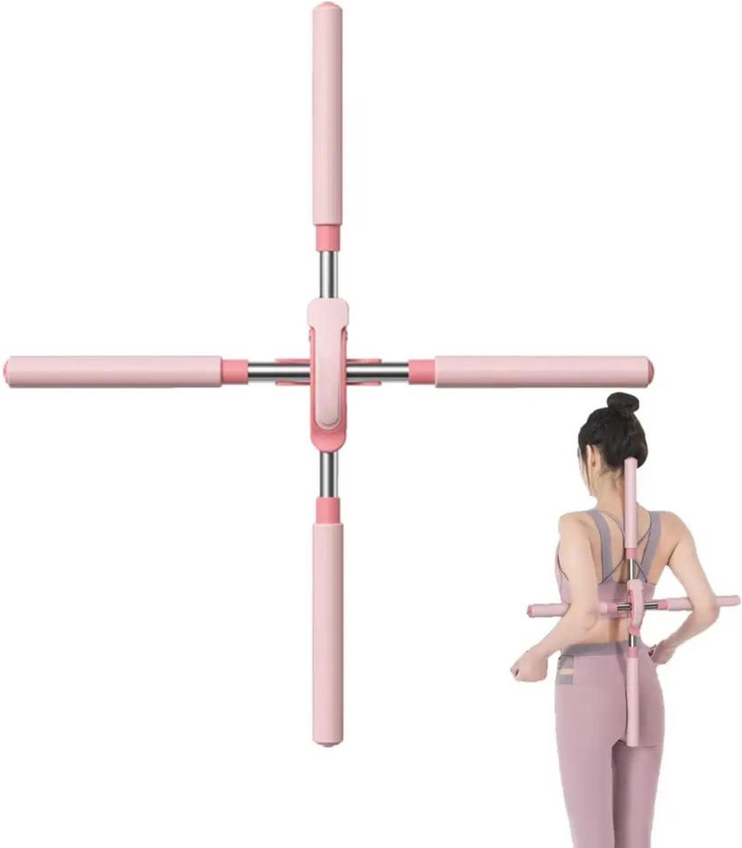 Yoga Stick - Yoga - Stretcher - Postuur Corrector - Posture Corrector - Roze - Rug Kraker