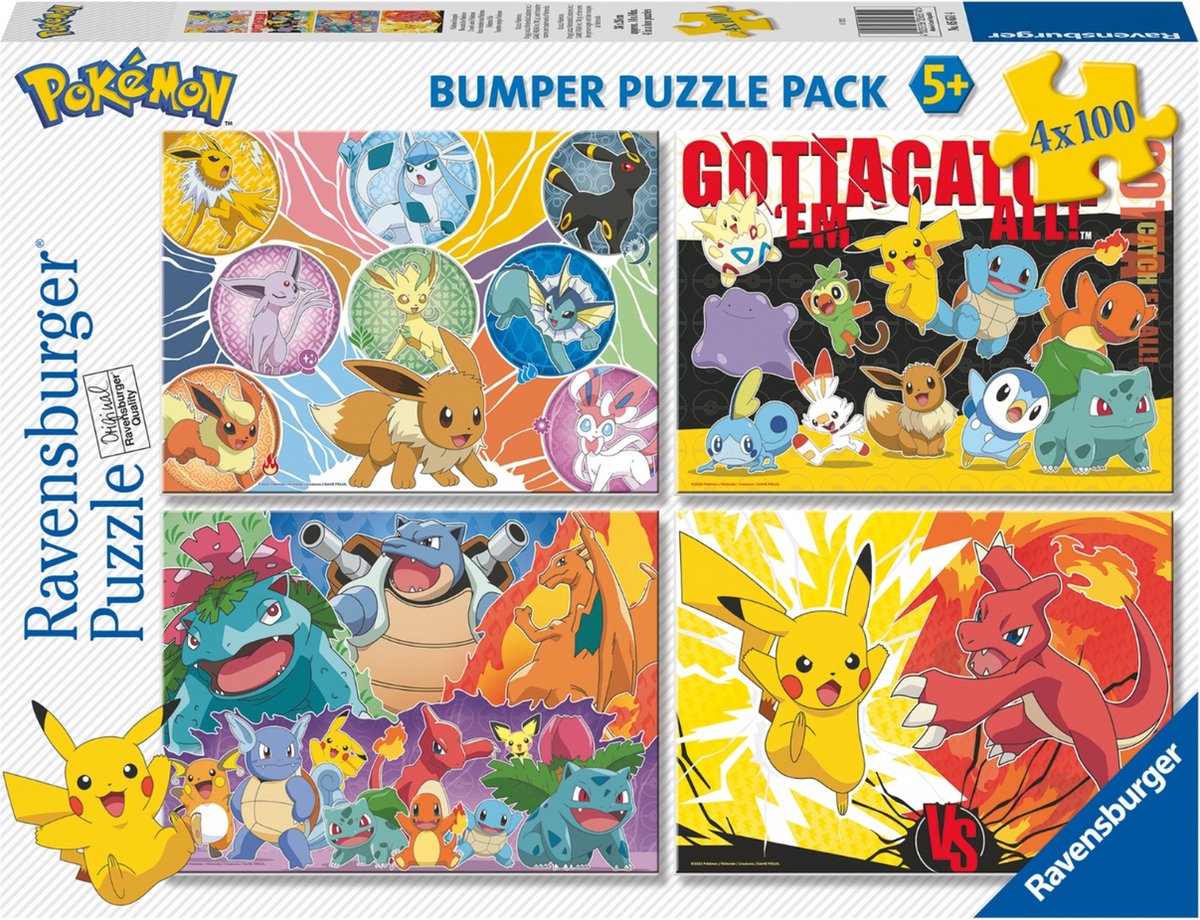 Puzzle 500 pièces Ravensburger Pokémon Pokédex première génération