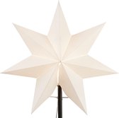 Star Trading Verwisselbare paraplu Kerstster Frozen vanStar Trading, 3D papieren ster Kerstmis in wit, decoratieve ster Ø: 34 cm
