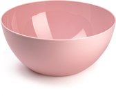 Plasticforte Serveerschaal/saladeschaal - D28 x H14 cm - kunststof - roze - 4500 ml