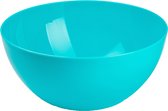 Plasticforte Serveerschaal/saladeschaal - D23 x H10 cm - kunststof - blauw - 3000 ml