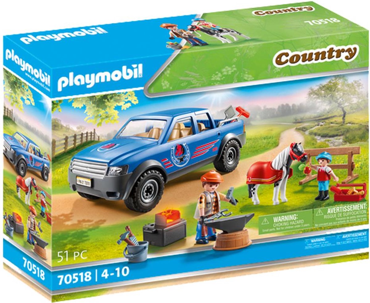 PLAYMOBIL COUNTRY 70523 - Cavalier avec poney brun Playmobil