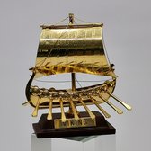 Vintage Nautical Maritiem Miniatuur Bootje "Viking"