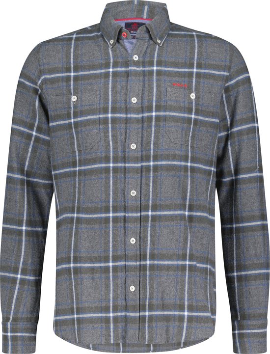 New Zealand Auckland - Chemise Whananaki Flannel Anthracite - Homme - Taille 3XL - Coupe Regular